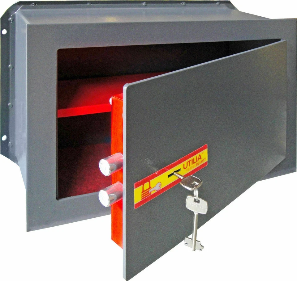 CASSAFORTE A MURO UTILIA SECURITY IN ACCIAIO CON CHIAVE 32357V