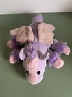Caltoy Pegasus  10” Purple & Pink Glove Hand Puppet Plush Sparkly Wings