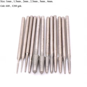 Diamond Burr Grinding Engraving Bit 2.35mm Shank for Glass Stone Jewelry Fine - Picture 1 of 5