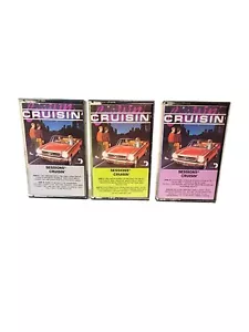 Vtg SESSIONS CRUISIN Cassette Tape Set of 3 Classic Pop Rock Oldies - Picture 1 of 5
