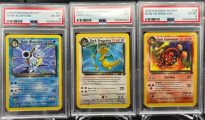 Team Rocket Trio: Non-Holo PSA Graded Bundle – Vintage WOTC Pokémon Lot! - Picture 1 of 13