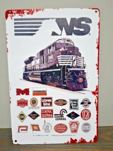 Letrero de metal Norfolk Southern NS 12 x 8 pulgadas - Imagen 1 de 5