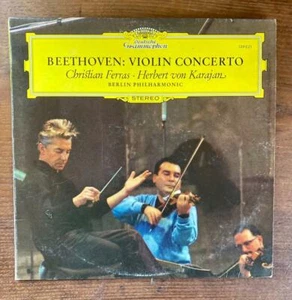 Christian Ferras Von Karajan Beethoven Violin Concertos DGG 139021 Stereo EX - Picture 1 of 3