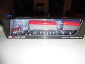 DCP by First Gear 2023 1/64th Viper Red Silver Kenworth W900L East Michigan - Picture 1 of 3