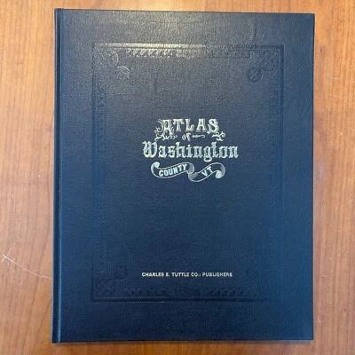 Atlas del condado de Washington Vermont 1873 / Reimpresión 1971 por Charles Tuttle Foto 1 de 4