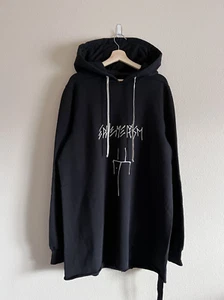 Rick Owens DRKSHDW Ephemerism Pullover Hoodie - Size Large - Black - NEW - Picture 1 of 9