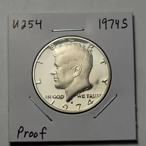 1974 S US PROOF Uncirculated 50 Cent Kennedy Half Dollar UNC from Set U254 - Picture 1 of 3