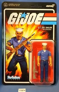 2022 G.I. JOE SAILOR BIGOTE BRONCEADO SUPER7 REACCIÓN UnPunched G.I. "Joe 3,75" - Imagen 1 de 2