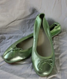 Leder Ballerina grün metallic von Tamaris in Gr. 42 NEU - Bild 1 von 6