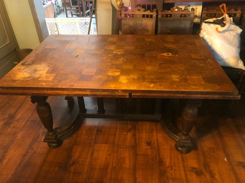 Antique Dining Table French Renaissance Cover