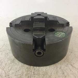 8" Chuck 4 Jaw Lathe Chuck, Pratt, Reversible Jaws, Independent - Picture 1 of 8
