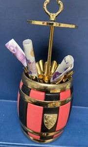French brandy barrel cigarette storage box vintage dispenser Japanese money box - Picture 1 of 5