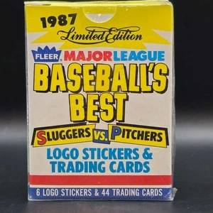 1987 Fleer Baseball's Best Sluggers vs Pitchers 44 Card + 6 Stickers Set - Picture 1 of 1