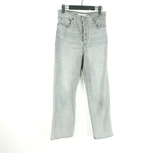 Levis Jeans Damen Gr. 27 Ribcage Straight Leg Ankle Cropped Button Fly High Rise - Bild 1 von 12