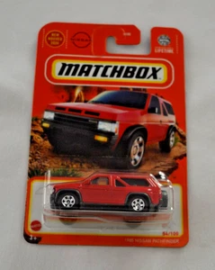 MATCHBOX 2024 MOUNTAIN EXPLORERS 54/100 - 1985 NISSAN PATHFINDER RED - Picture 1 of 6