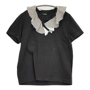 tricot COMME des GARCONS Gingham check TF-T083 S/S T-shirt Tops black 5-0819S♪ - Picture 1 of 7