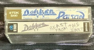 Tapes Poison Look What The Cat Dragged In Dokken Beast From East/Breaking Chains - Image 1 of 2