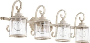 Quorum International 5073-4 White San Miguel 4-Light 36"W Bathroom Vanity Light - Picture 1 of 1