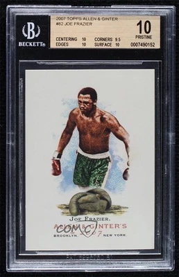 2007 Topps Allen & Ginter's Joe Frazier #82 BGS 10 PRISTINE Rookie RC - Image 1 of 2