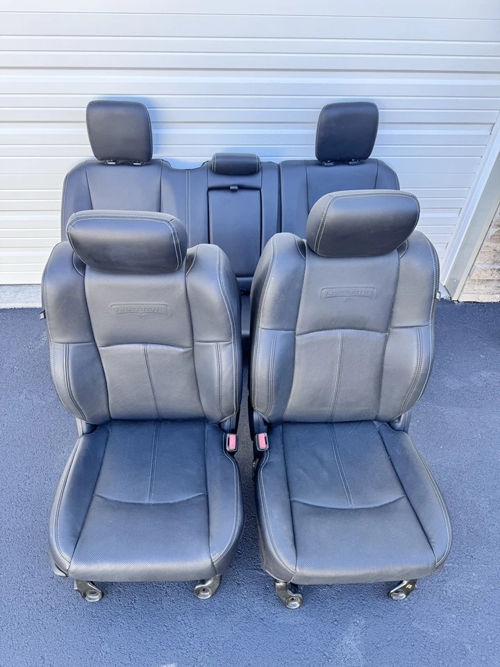 Ram Laramie cuero negro doble cabina asientos 13-18 1500 2500 3500 Foto 1 de 4