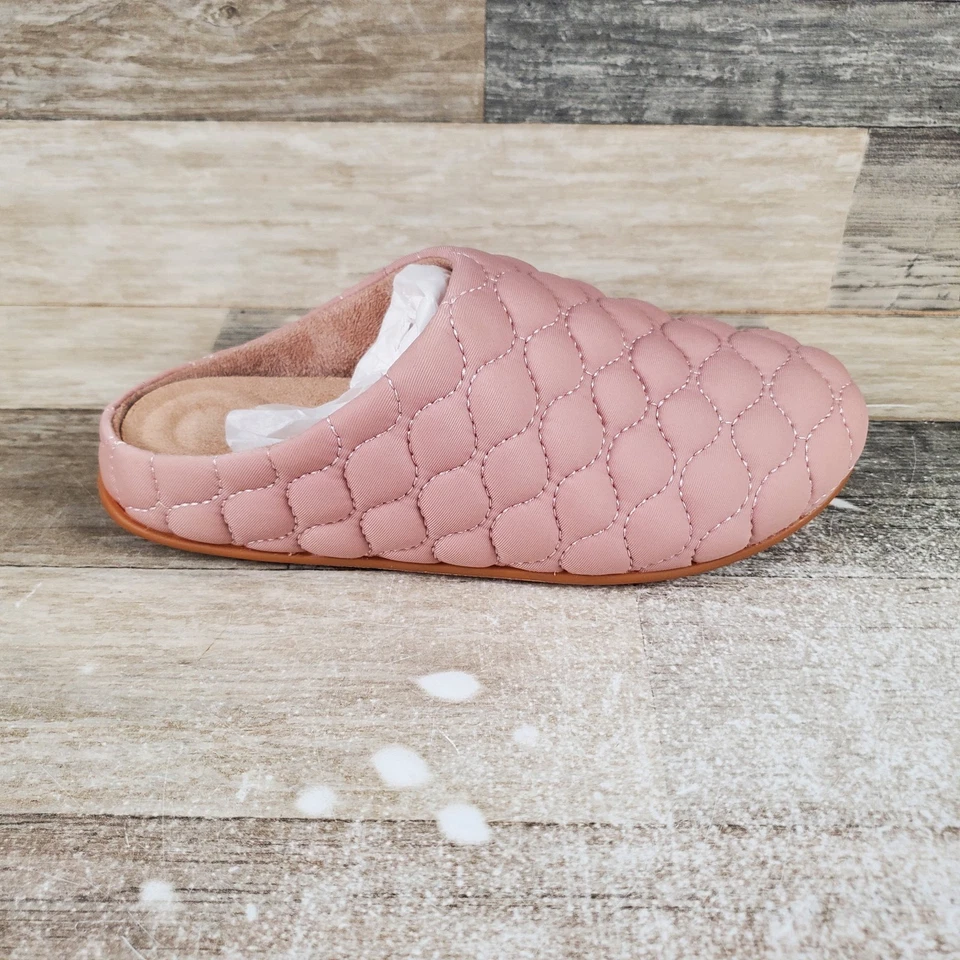 FitFlop Chrissie Women Padded Slippers Sz 5 Fleece Lined Slip On Round Toe - Image 1 of 4