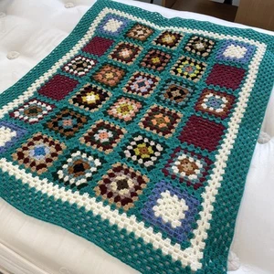 Crochet Blanket Bundle of 3 Various Sizes, Colours and Designs - Picture 1 of 5