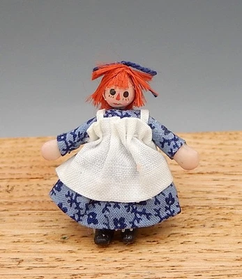ÚNICO Maureen Thomas Muñeca Esculpida Raggedy Ann Casa de Muñecas Miniatura 1:12 Foto 1 de 4