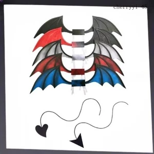 Touhou Projekt Remilia scharlachrote Dämonenflügel Schwanz Requisite Halloween Cosplay Zubehör - Bild 1 von 19