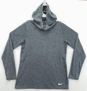 Nike Hoodie Mens Medium Gray Dri-FIT Pullover Athletic Long Sleeve Shirt - Picture 1 of 11