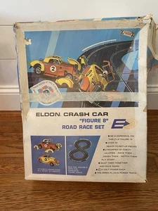 Coches Ranura Jalopy Vintage Años 60 Eldon 1/32 Crash Cars (2 coches) con Caja y Controlador - Imagen 1 de 6