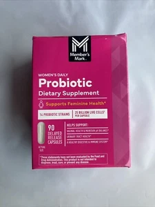 Member's Mark Women's Daily Probiotic ~ 14 Strain ~ 90 Capsules ~ 03/2025 - Picture 1 of 5