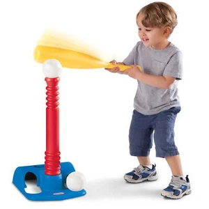 Kids T-Ball Set with Bat and 2 Balls Ages 18 Months to 4 Years Sport Toys New - Picture 1 of 5