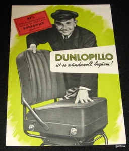 DUNLOPILLO 1953 SALES CATALOG BUS & TRUCK SEAT & UPHOLSTERY GERMAN DUNLOP - Picture 1 of 3