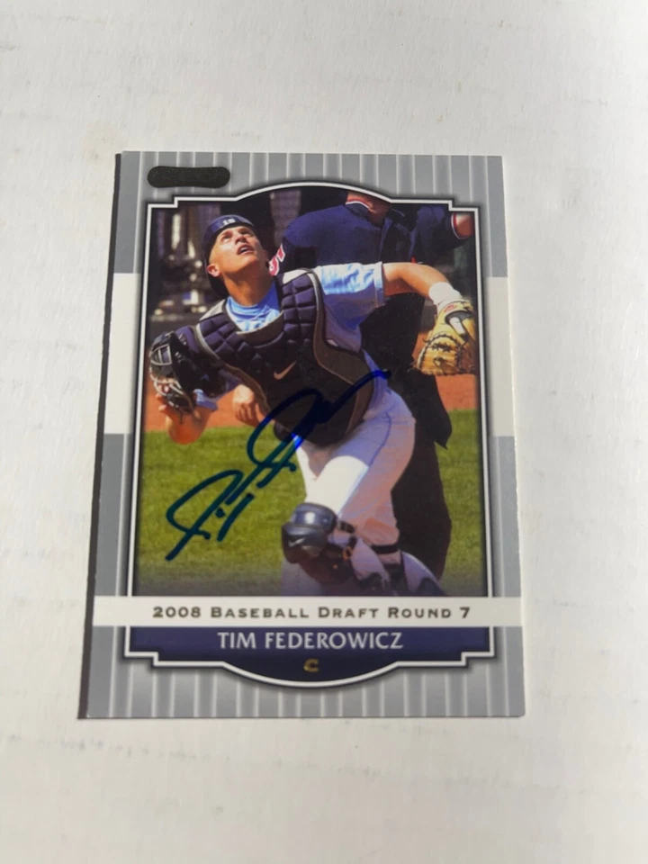 Boston Red Sox TIM FEDEROWICZ Signed Card - Image 1 of 1