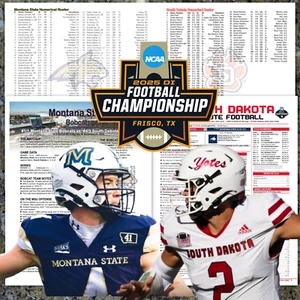 FCS Montana State vs S. Dakota - Spiel Flipcard & Programmhinweise 21. Dezember Mellott - Bild 1 von 5