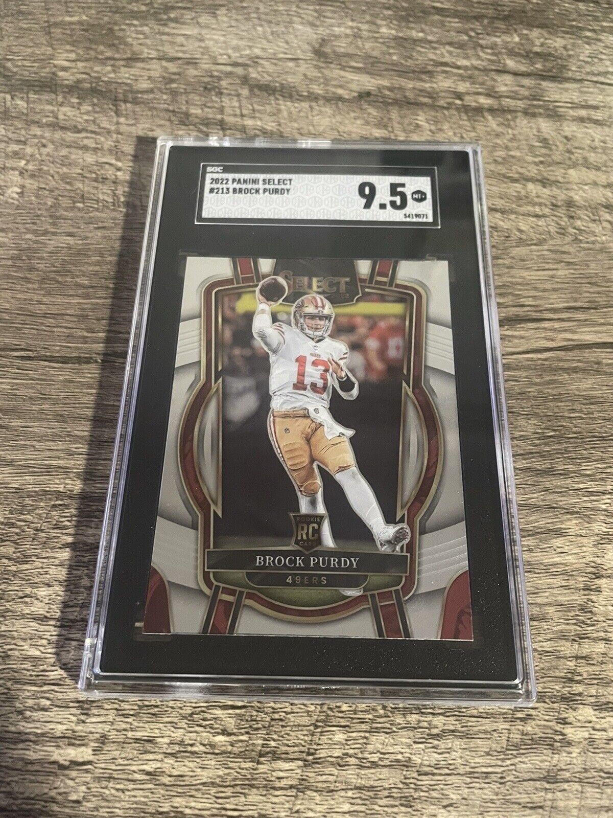 2022 Select Brock Purdy Club Level Rookie RC #213 SGC 9.5 49ers