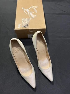 CHRISTIAN LOUBOUTIN ABSÄTZE SCHUHAUSSCHNITT 654 100 GLITZER MINI 39,5 9,5 AUTHENTISCH - Bild 1 von 24