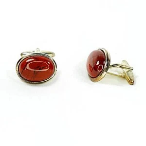 Red Jasper Cufflinks - Picture 1 of 4