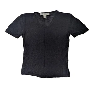 VTG Austin Reed Sweater Top Womens Mohair Blend 90s Y2K Short Sleeve Size Small - Picture 1 of 7