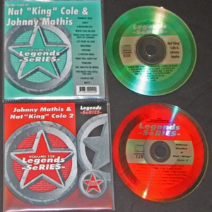 LEGEND KARAOKE 2 DISC CDG Vol-20+128 JOHNNY MATIS & NAT KING COLE NEW w/PRINT - Picture 1 of 2