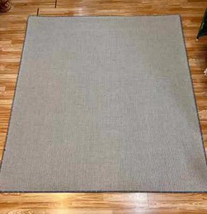 WOOL LINEN WL776 Pale Grey Crucial Trading QUALITY Rug 220x254cm - Picture 1 of 6