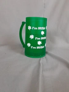 Shamrock FREEZER MUG St. Patrick's Day 16 oz. Beer Mug - Picture 1 of 5