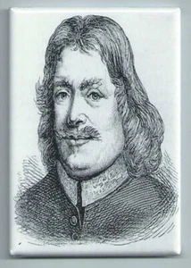 JOHN BUNYAN *2X3 FRIDGE MAGNET* PILGRIMS PROGRESS WRITER PURITAN PREACHER 211 - Picture 1 of 2