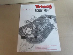 337O Scalextric Tri-Ang France Sheet Recto Verso Slot Car Race Circuit 1962 - Picture 1 of 2