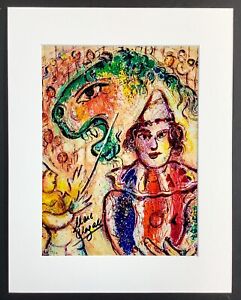 MARC CHAGALL - 11x14 inch Matted Print - FRAME READY - Hand Signed Signature