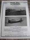 FRANK DALE &amp; STEPSONS 1943 HARVARD AT6D TANDEM TRAINER AIRCRAF ADVERT A4 FILE 11
