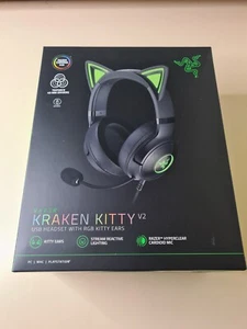 Razer Kraken Kitty V2 Over the Ear Gaming Headset - Black - Picture 1 of 2
