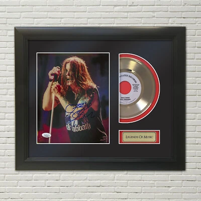 Ozzy Osbourne Reproduction Signature Framed 45 Record Display "M4" - Image 1 of 3