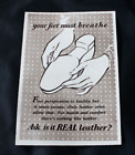 1952 Print Advert 'REAL LEATHER SHOE SOLES' 5.5 x 4"