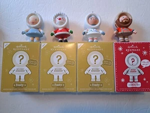 Hallmark 2012 & 2013 4er Set FROSTY MYSTERY Ornamente - Bild 1 von 2